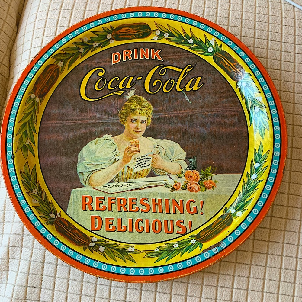 Vintage 1976 Coca Cola 75th Anniversary Metal Commemorative Serving Tray